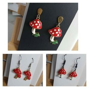 3/$8 New Mushroom Earrings Womens Girls Accessories Jewelry Earrings Nature